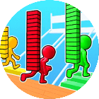 搬砖搭桥跑酷小游戏