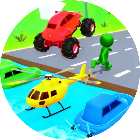 汽车<em>人</em>疯狂变形跑酷