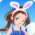 可爱海滩女生