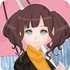 动漫雨中女孩