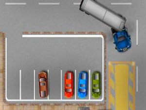 停靠大货车