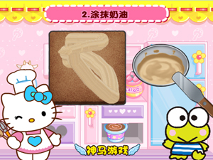 hello kitty圣诞蛋糕