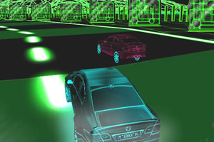 3D霓虹灯赛车