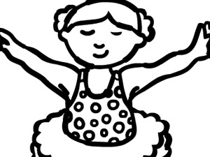 芭蕾女孩上色