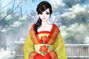 古装少女的新春华服