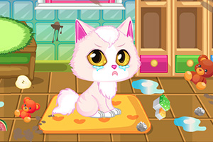 小猫打扫房间